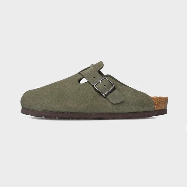 PalmBelle - Suede Leather Tulum Clogs™