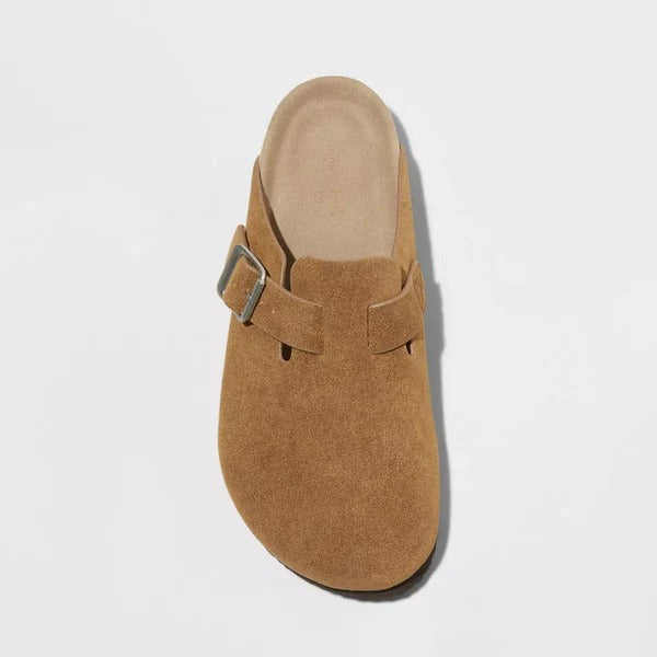 PalmBelle - Suede Leather Tulum Clogs™