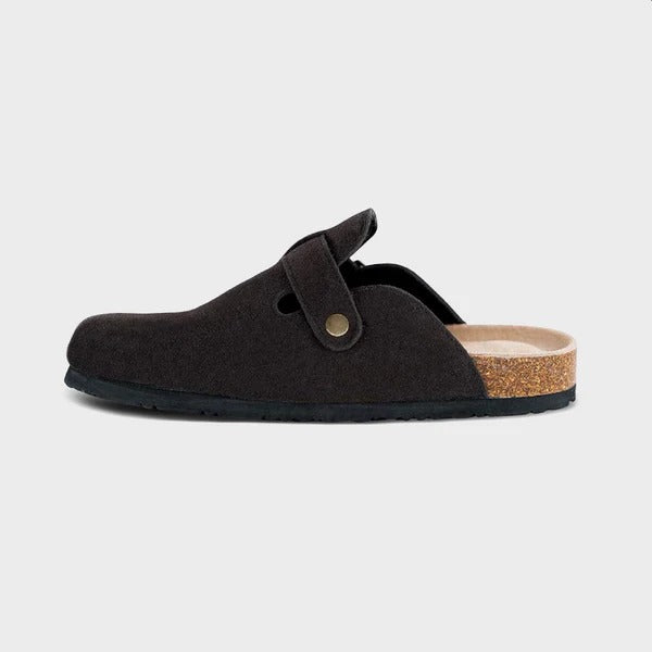 PalmBelle - Suede Leather Tulum Clogs™