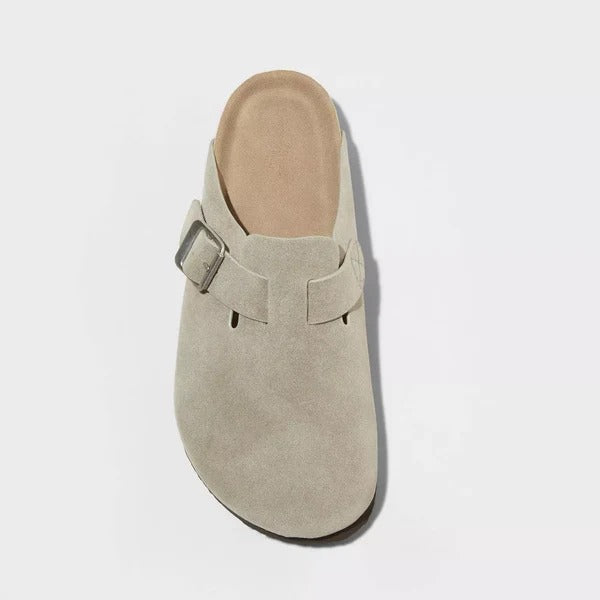 PalmBelle - Suede Leather Tulum Clogs™